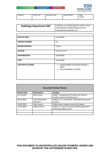 Radiology alerts SOP v0 7 1 (003)
