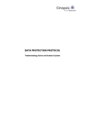Frimley ICB Cinapsis Data Protection Protocol
