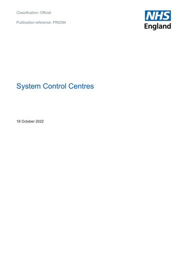 BW2084 System Control Centres October 2022