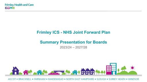 5 1 Joint Forward Plan Summary Version
