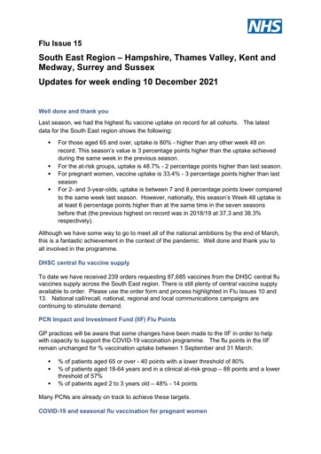 20211210 SE Flu Update Issue 15