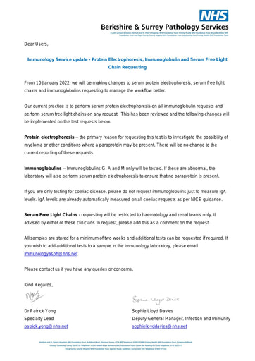 2022 01 05 PE Igs SFLC Comms