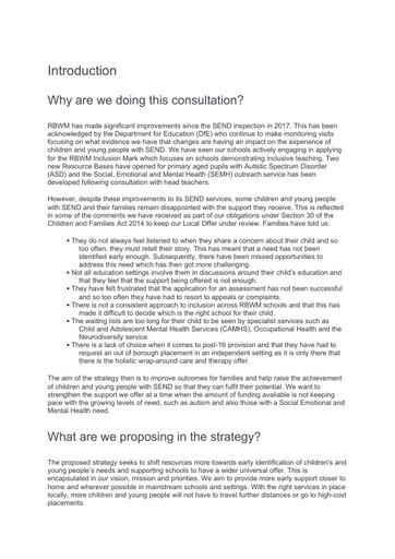 SEND Strategy 2022 27 consultation