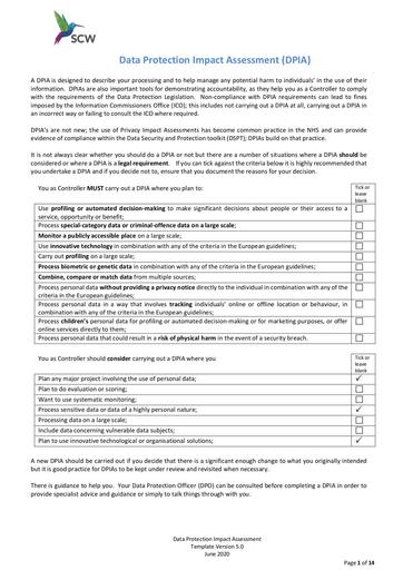 DPIA Dermatology Virtual Triage final approved