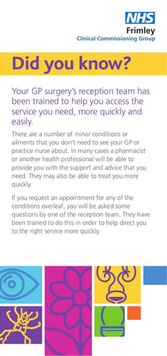 CS53471 FCCG Receptionist training patient minor health DL v3