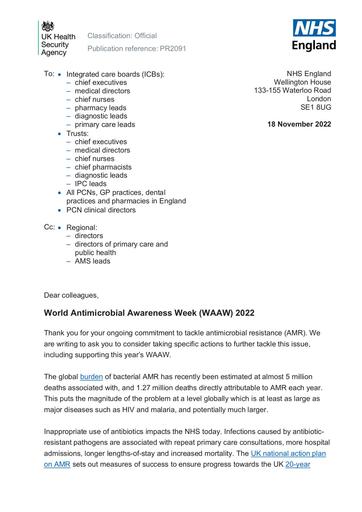 World Antimicrobial Awareness Week 2022