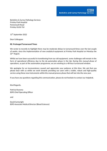 13092022 GP TAT Comms