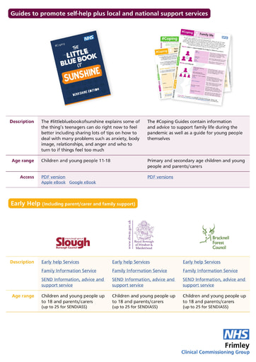 Mental health support guides East Berkshire