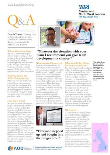 AOD NHS CNWL Rapid Access Team