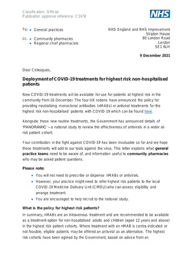 C1478 GP letter re COVID treatments 091221