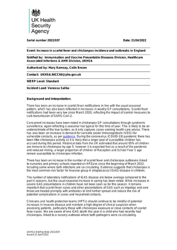 20220421 BN2022 037 Increase GpA Strep Chickenpox v1 0