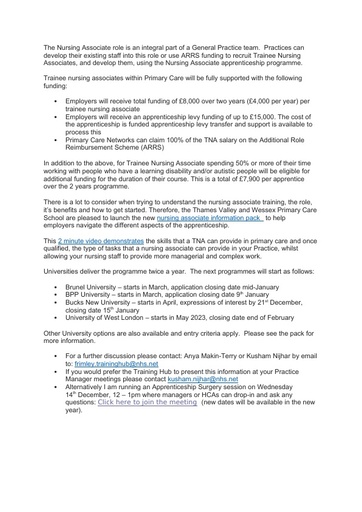 Recruiting Nursing Associates