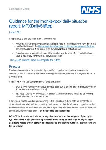 B1757   Monkeypox SitRep Guidance