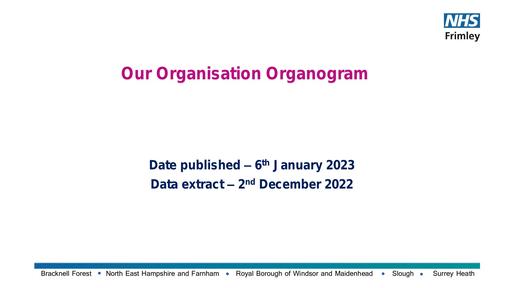 NHS Frimley Organisation Organogram