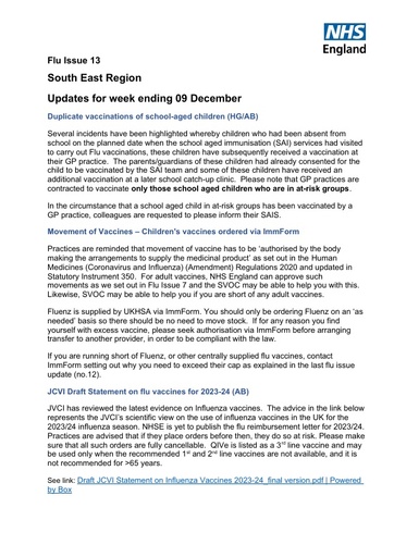 20221209 SE Flu Update Issue 13