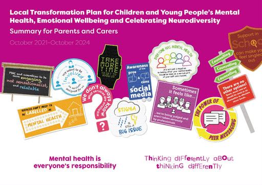Local Transformation Plan for Children and Young People's Mental Health, Emotional Wellbeing and Celebrating Neurodiversity   Summary for Parents and Carers October 2021 October 2024