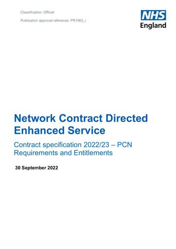 B1963 i Network Contract DES Specification September 2022