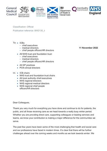 BW2130 ii Winter regulator letter medical 111122