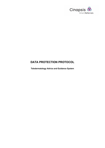 Frimley ICB Cinapsis Data Protection Protocol