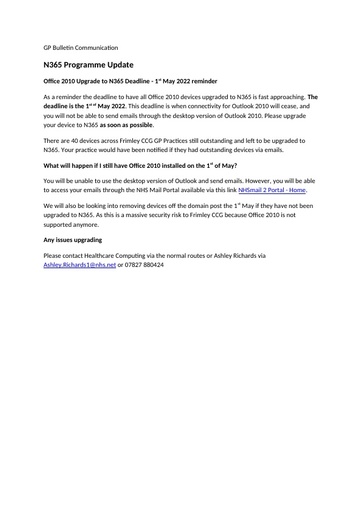 GP Bulletin 2022 04 21