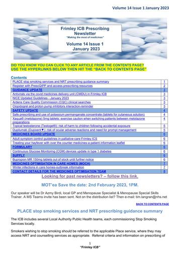 Frimley ICB prescribing newsletter January 23