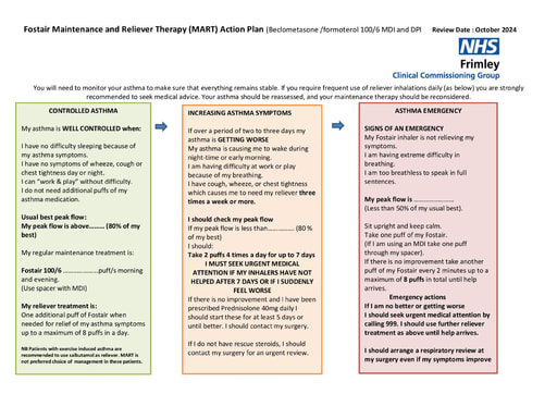 Mart action plan- Fostair