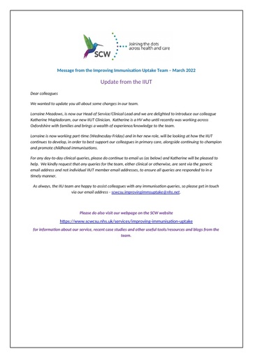 IIUT GP bulletin March 22 v 1