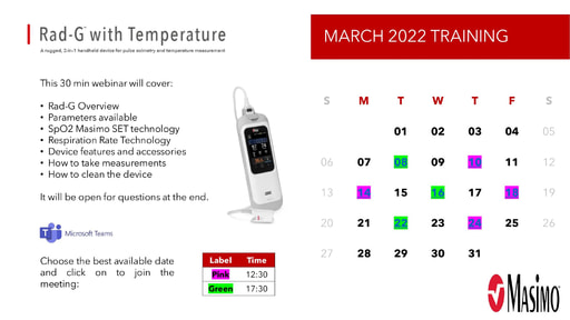 Rad G MS Teams Webinars (March)