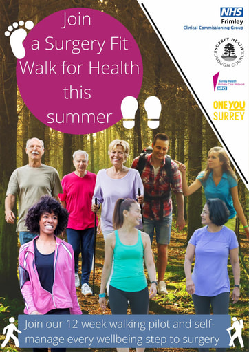 Surgery Fit Walks for Health flyer