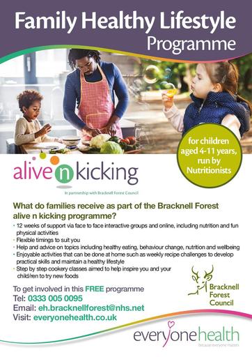 ANK Bracknell Forest A5 1pp 4 11 Family Healthy Lifestyle Sept 22